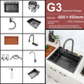 WAILUA Waterfall Sinks Faucet Kitchen Nano 304 Modern