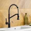 Best new Modern Spiral Style Single-Hole Kitchen Faucet With Pull-Down Spring Spout