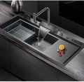 Bét new Nanometer Large Waterfall Kitchen Faucet Sink