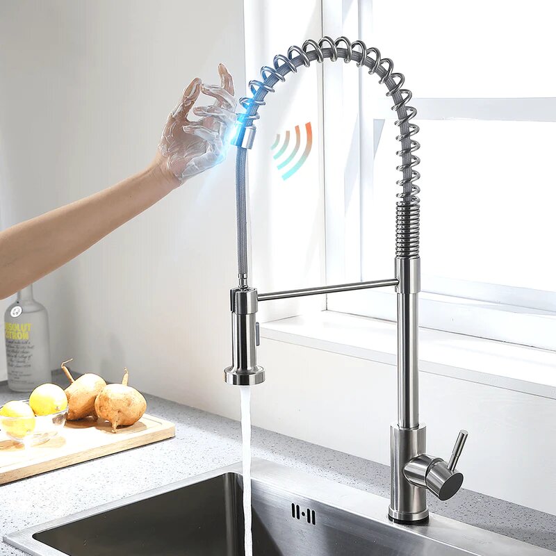 Best new Touch Control With Pull-Down Spring Spout Kitchen Faucet
